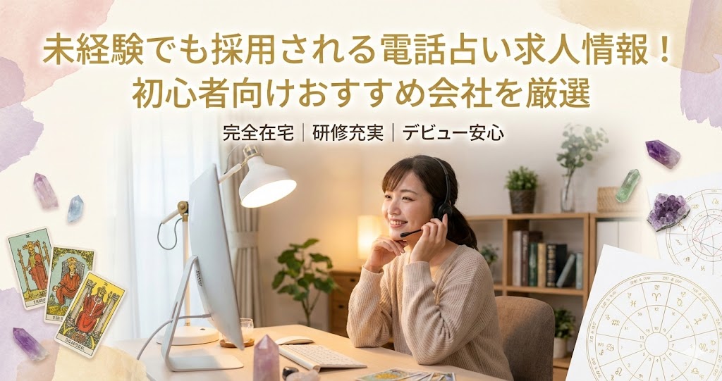未経験でも採用される電話占い求人情報！初心者向けおすすめ会社を厳選